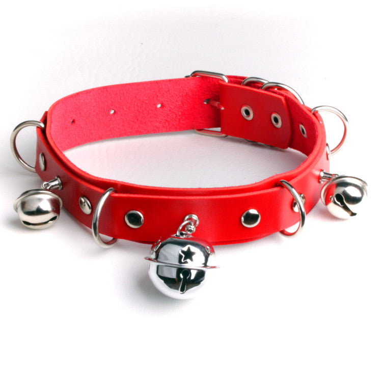 New Leather Sexy Big Bell Binding Necklaces