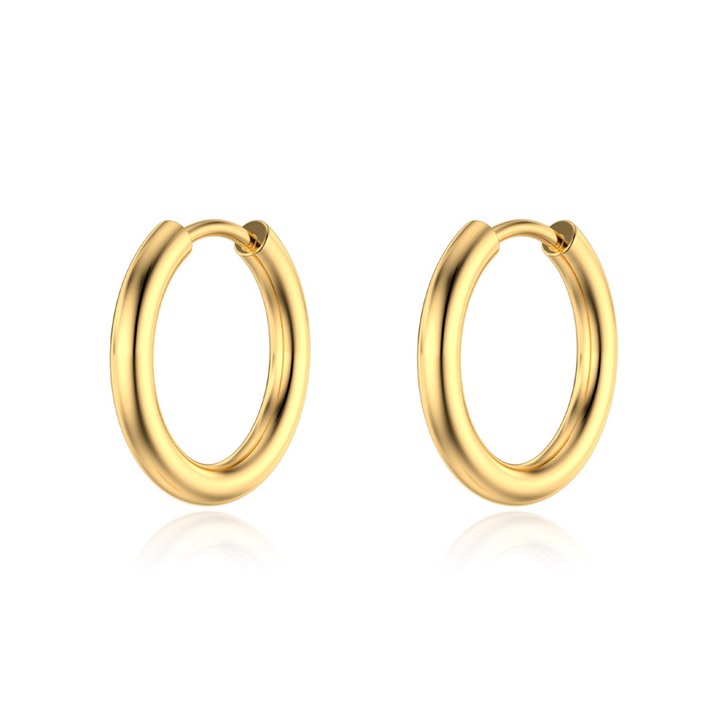 Electroplated Fashion Ear Clips Circle Pointed Cone Bone Earrings