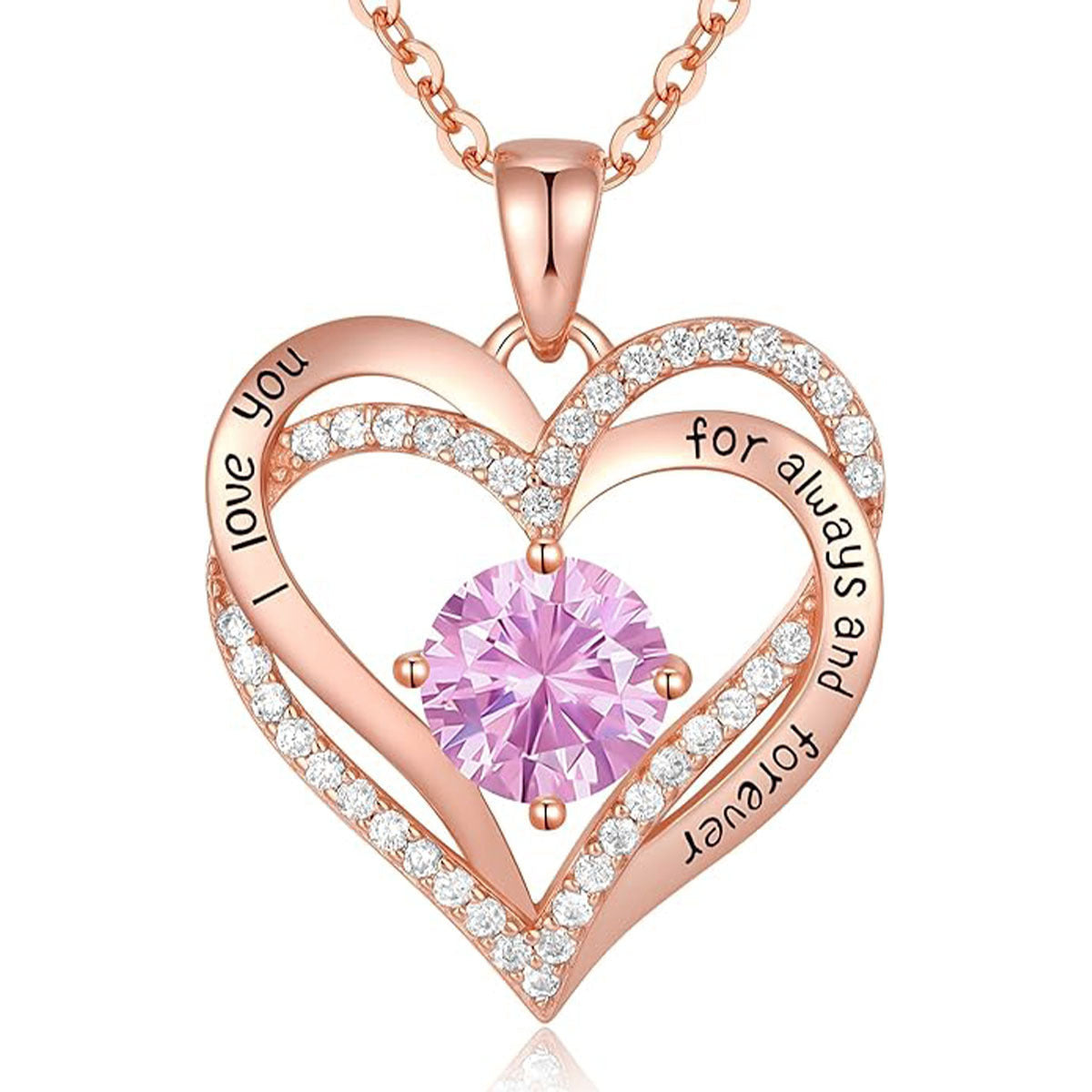 Gold Color Heart To Give Mom Necklace