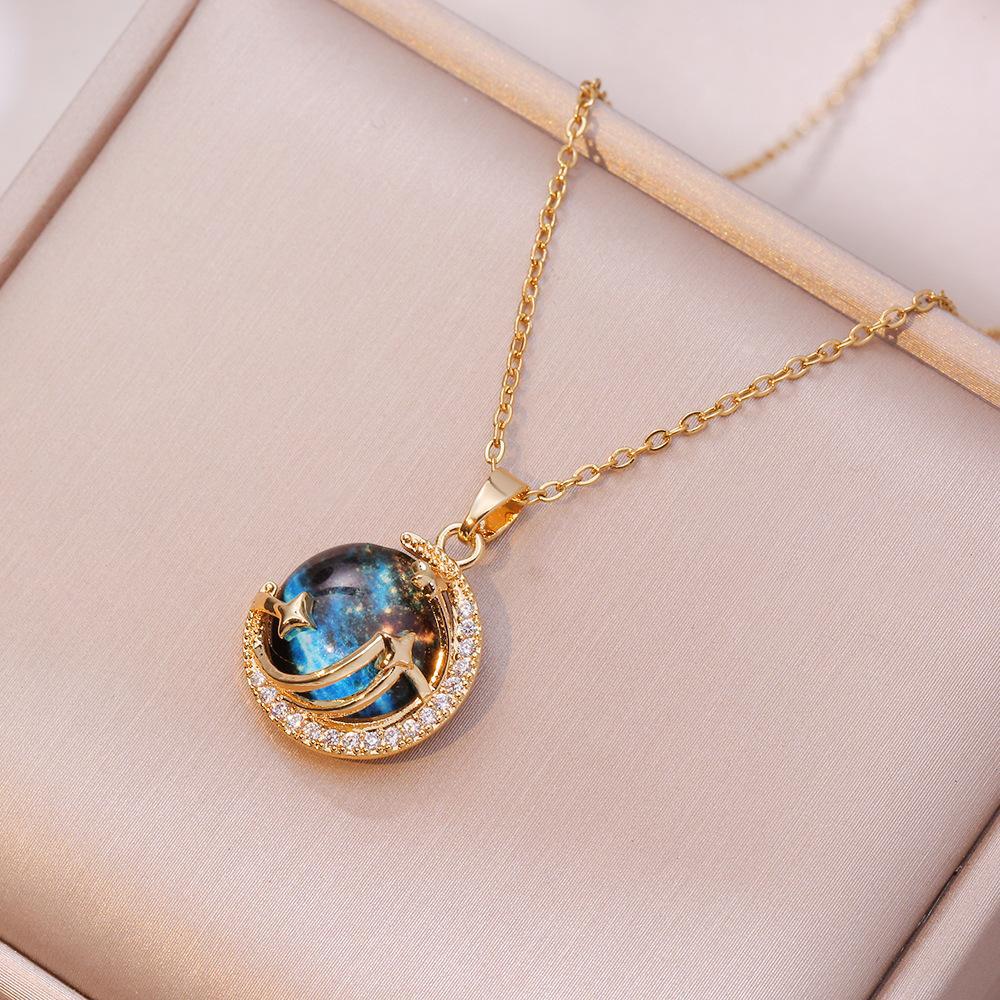 Light Luxury High-grade Super Fairy Titanium Steel No Fading Clavicle Necklace