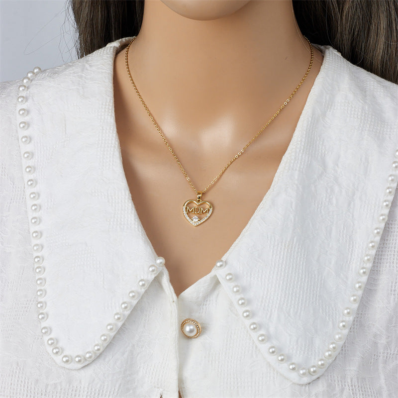 Mother's Day Female Design Love Graceful Clavicle Necklaces