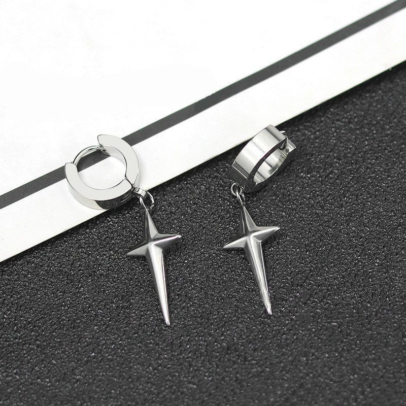 Women's & Men's Stainless Steel Simple Metal Gold Geometric Fashion Trend Goddess Style Earrings