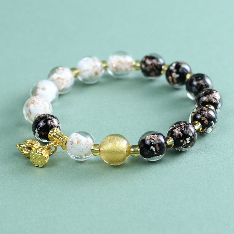 Women's Light Luxury High-grade Luminous Glaze Chinese Beaded Scenic Bracelet