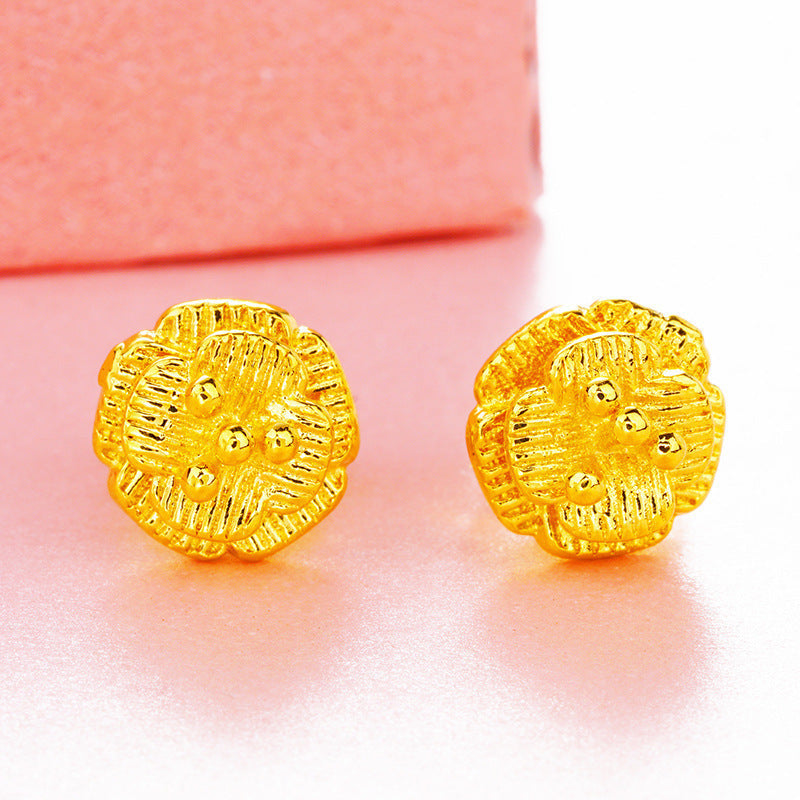 Women's Placer Gold Tassel No Color Fading Rings
