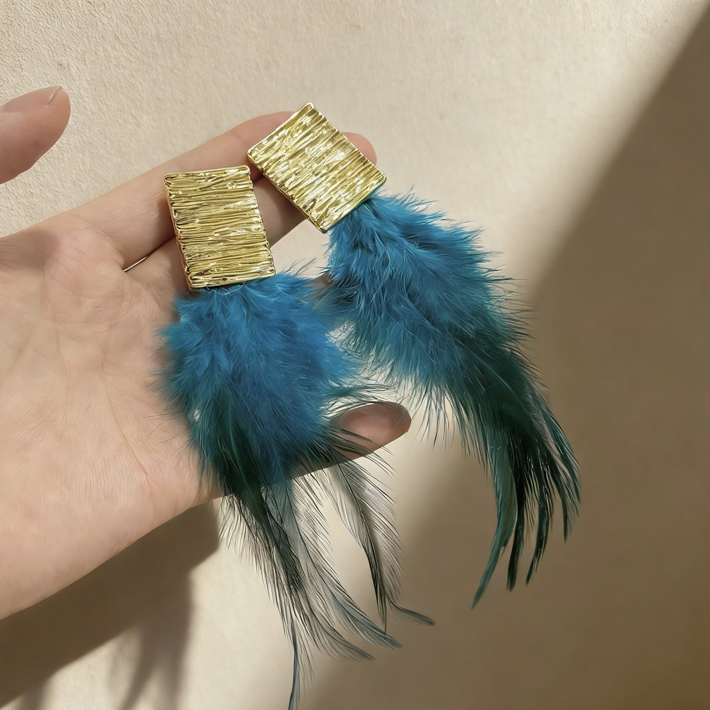 Women's Feather Tassel Retro Ethnic Style Personalized Earrings