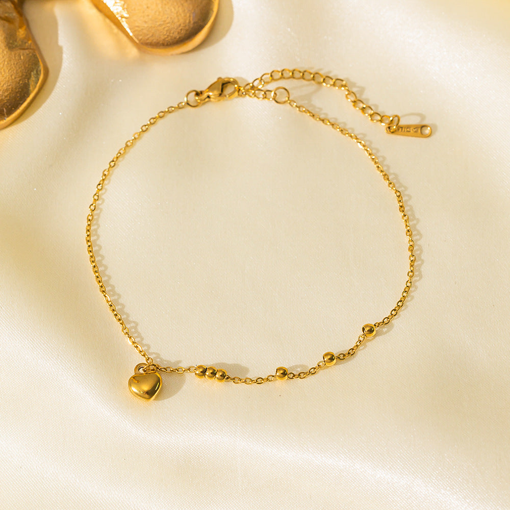 Women's Steel High-grade Gold Does Not Fade Anklets