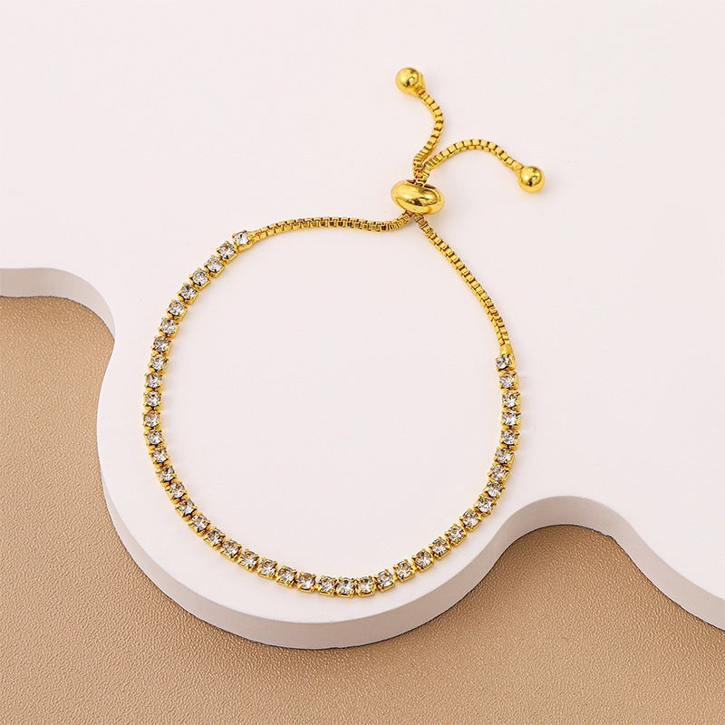 High-grade Affordable Luxury Fashion Alloy Crystal Bracelet