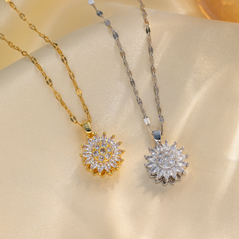 Stainless Steel Chain Waterproof Durable Colorfast Jewelry Set