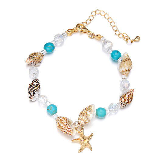 Beach Foot Ornaments Fashion Conch Bead Bracelets