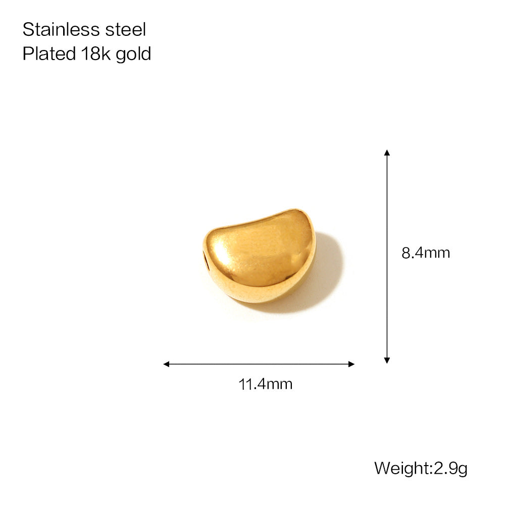 Versatile Women's Stainless Steel Gold-plated Bow Jewelry Accessories