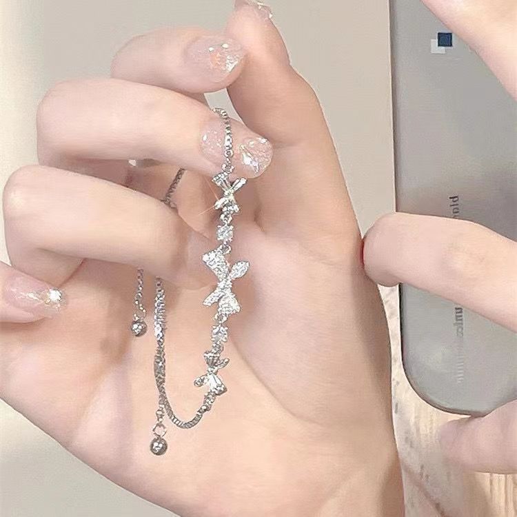 Light Luxury Zircon Bow Pull Summer Niche Design Bracelets