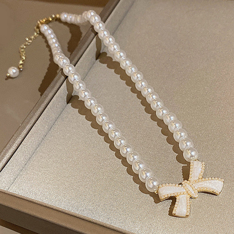 Women's Stitching Heart Clavicle Chain Light Luxury Necklaces