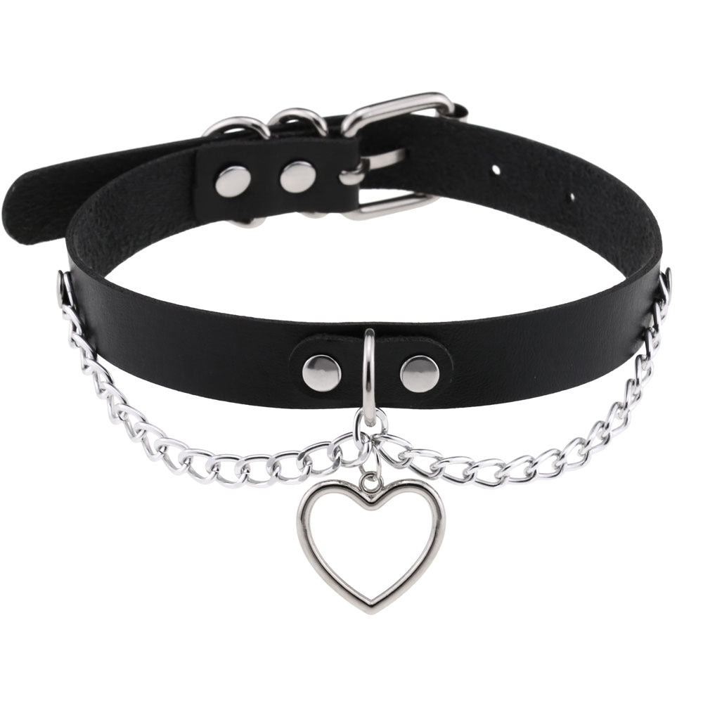 Heart-shaped Clavicle Classic Peach Heart Neck Band Collar