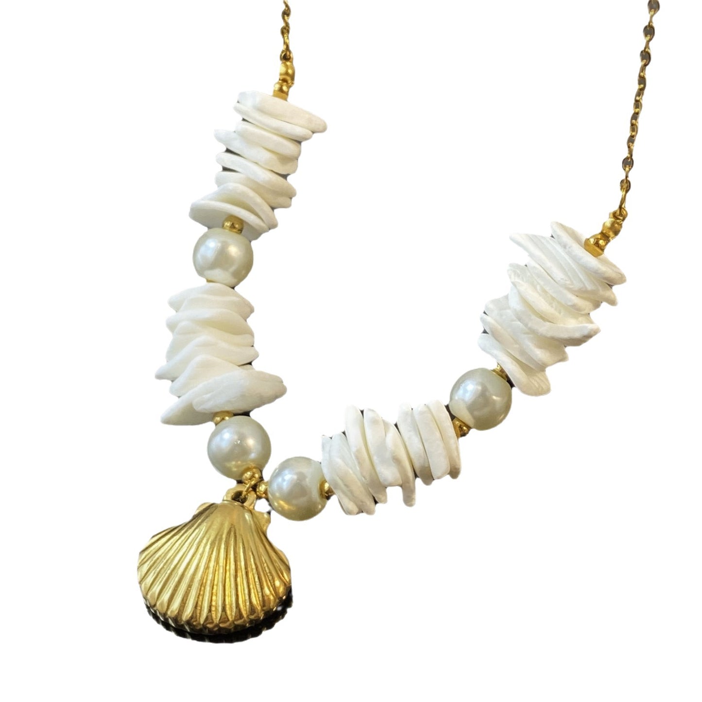 Starfish Stainless Steel Shell Pearl Fashion Necklaces