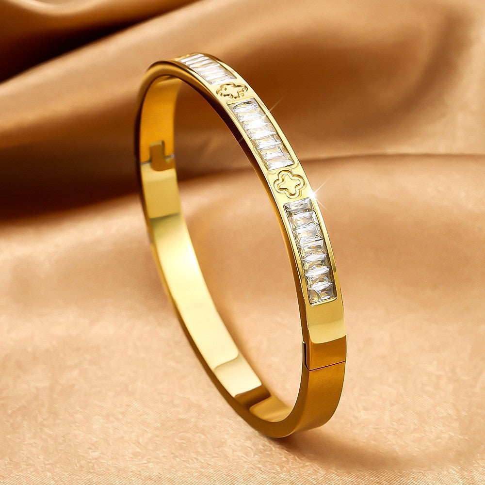 Titanium Steel Stainless Real Gold Furnace Bracelets
