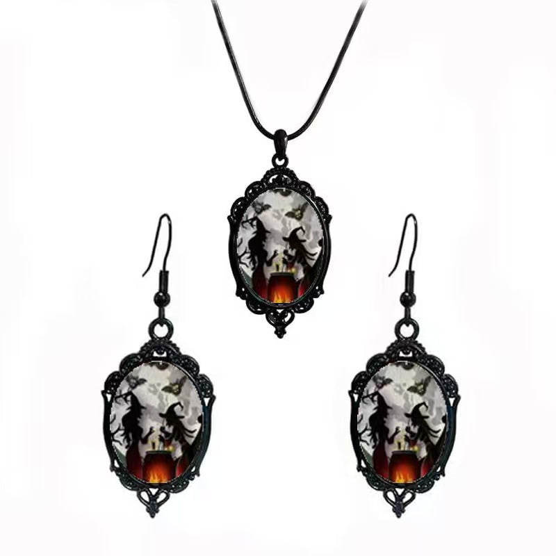 Fashion Elegant Glass Suite Romantic Gift Jewelry Set