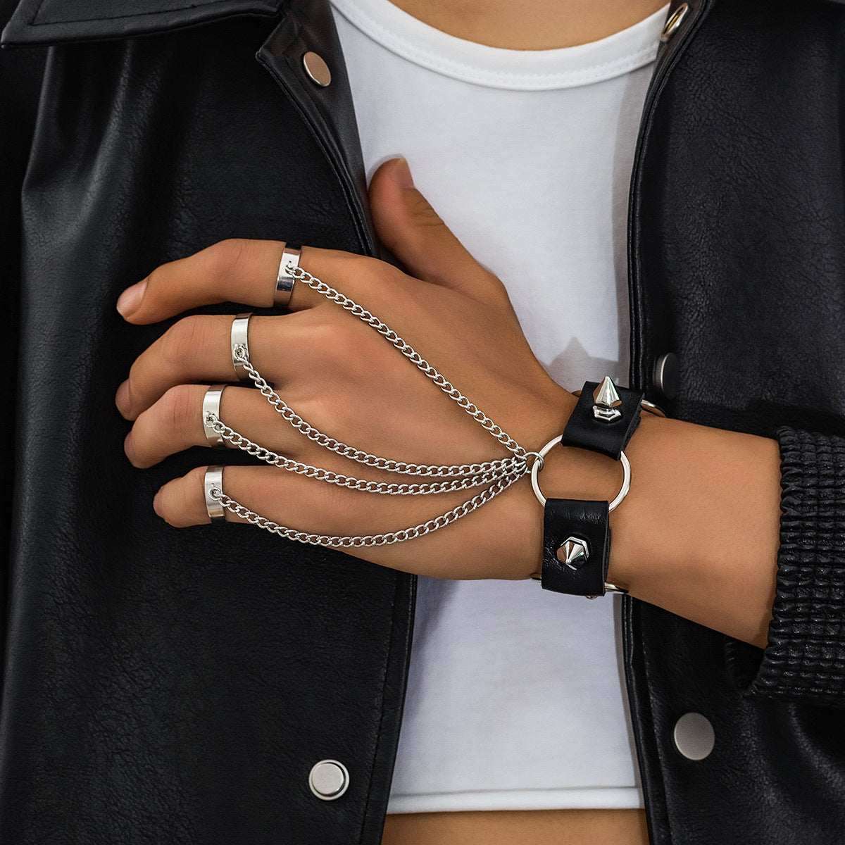 Men's Rivet Secret Chain Niche Personality Hip Hop Bracelets