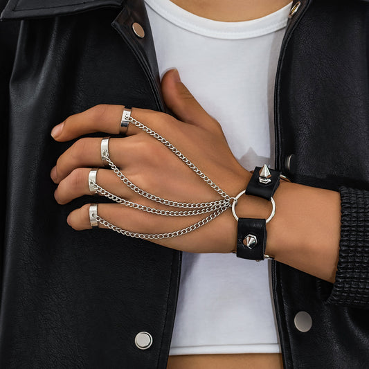 Men's Rivet Secret Chain Niche Personality Hip Hop Bracelets