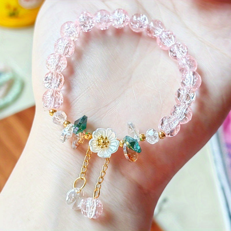Creative Flower Beaded Fresh Colorful University Bracelet