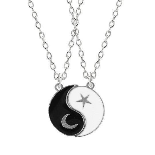 Simple Brothers Girlfriends Pair Of Stationery Necklaces