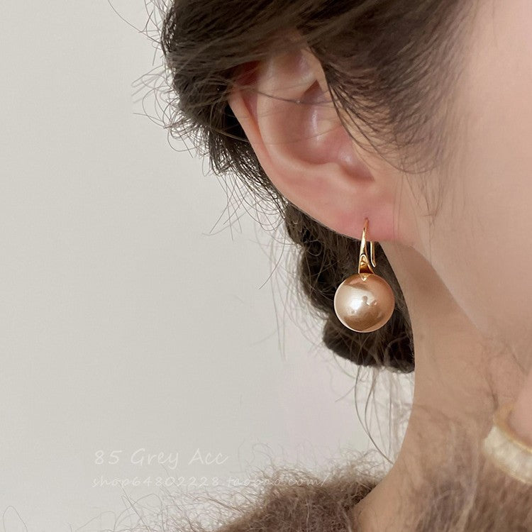 Women's Pearl Ear Hook Elegant High-grade Niche Design Rings