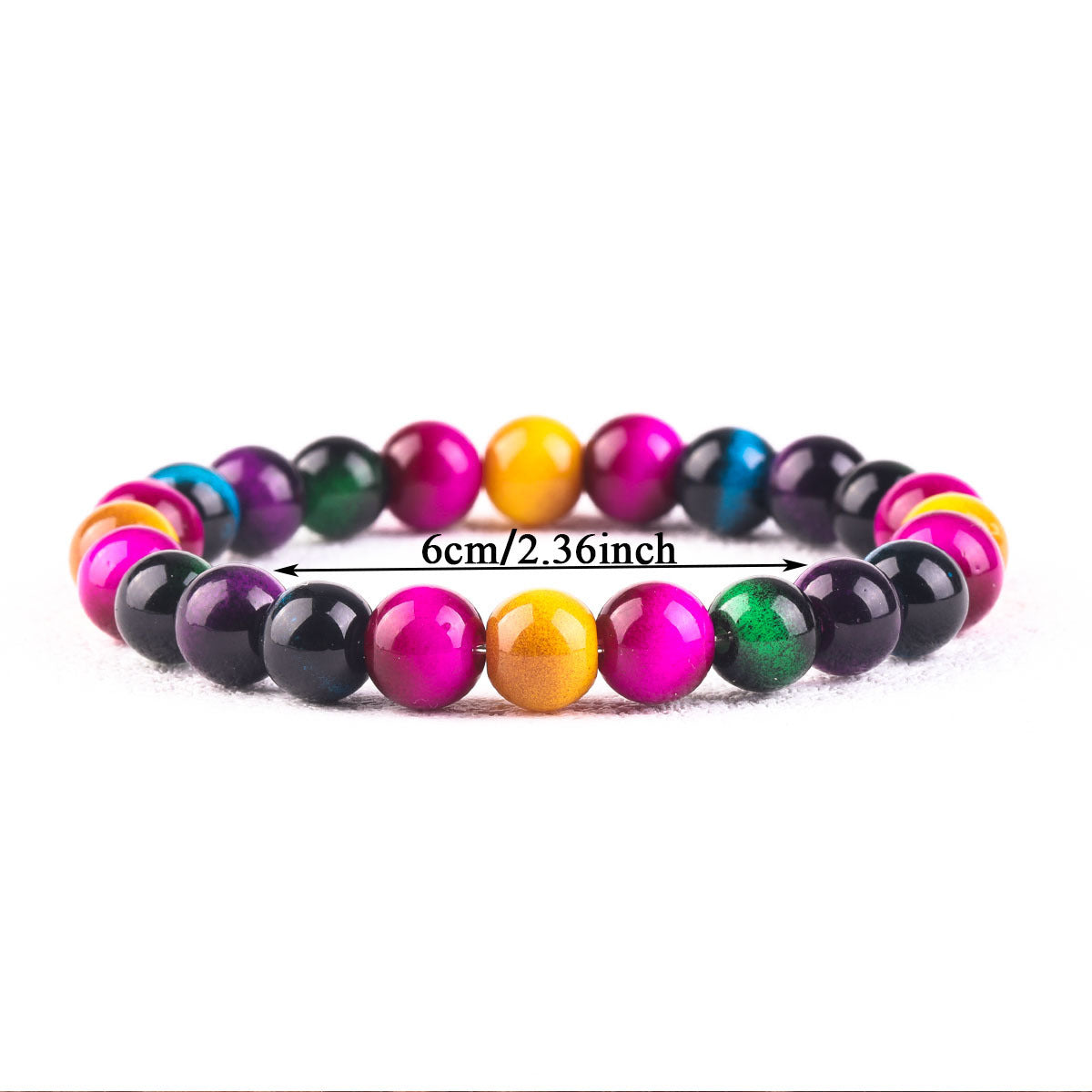Trendy Comfortable Colorful Tigereye Natural Stone Bracelet