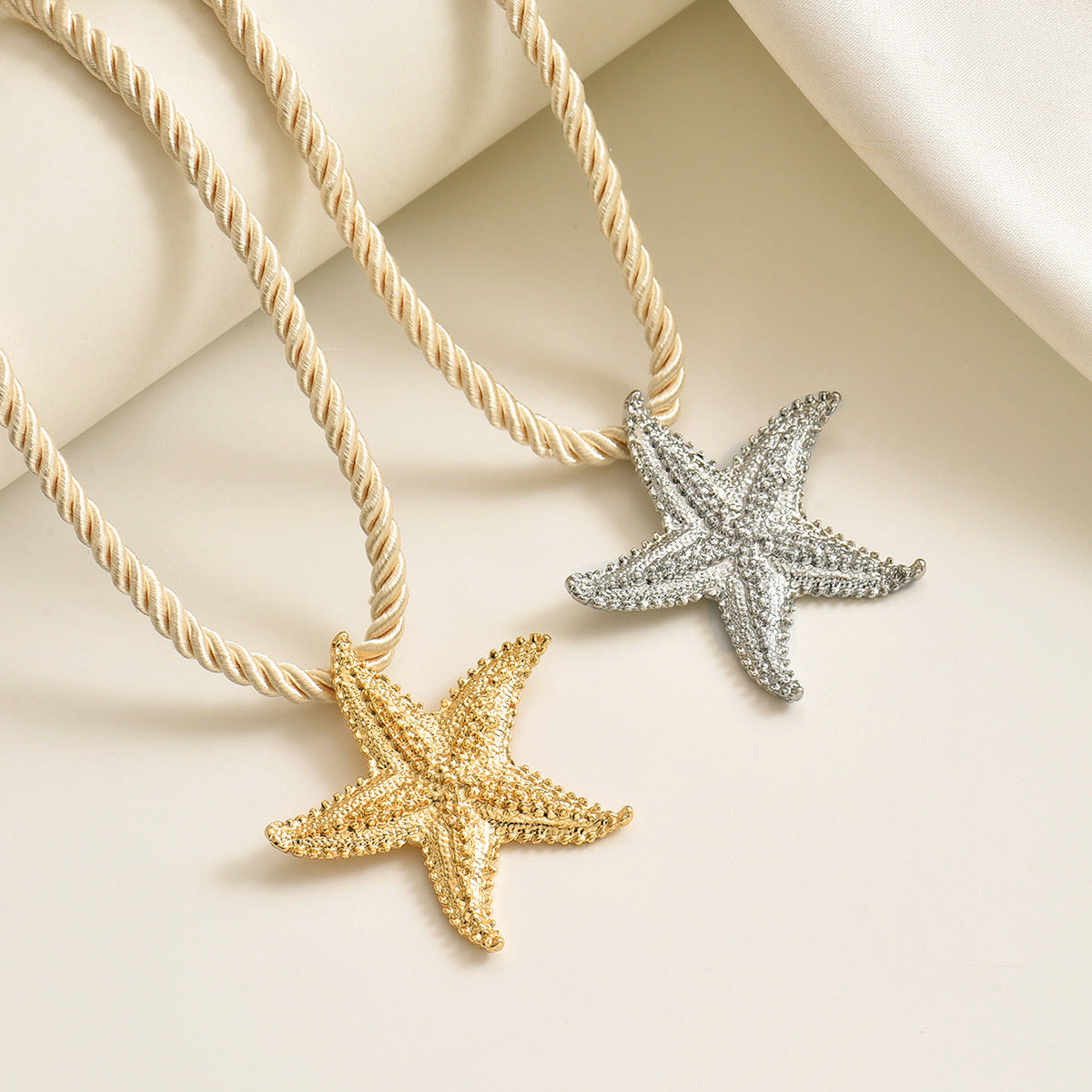 Ocean Simple Vacation Zinc Alloy Starfish Necklace