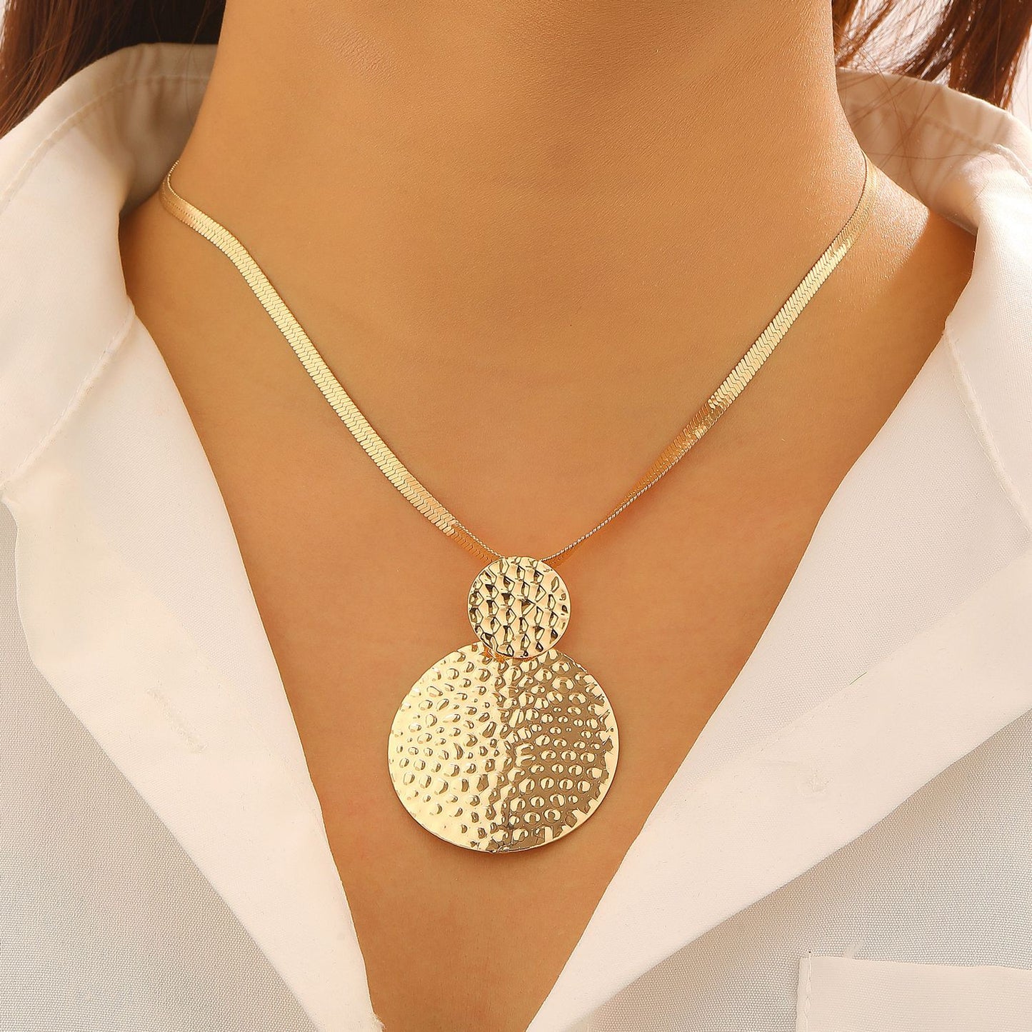 Women's Elegant Geometric Heart Ear French Retro Jewelry Set