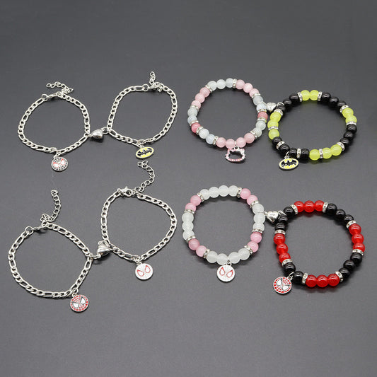 Men's Chain Beaded Cat Love Magnetic For Bracelets