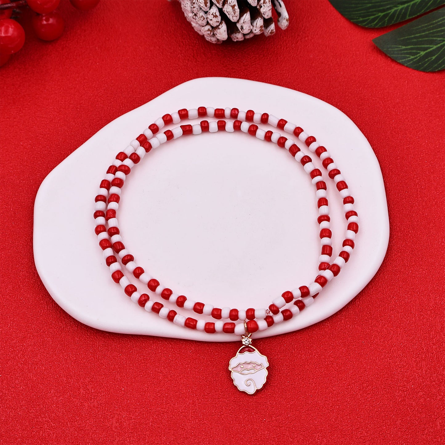 Fashion Christmas Party Decorations Beads Stringed Bracelets