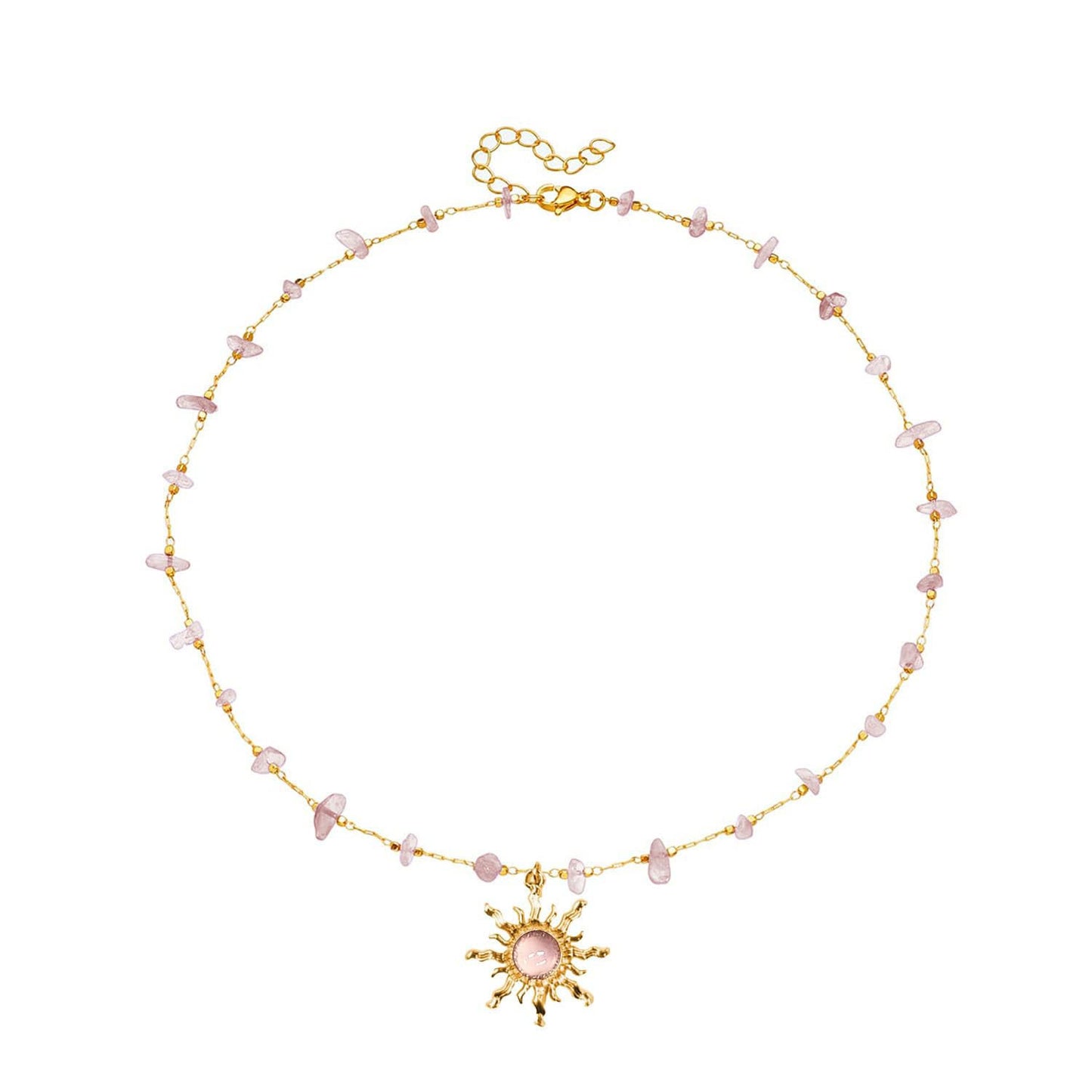 Women's Chain Gem Sunflower Creative Light Luxury Necklace
