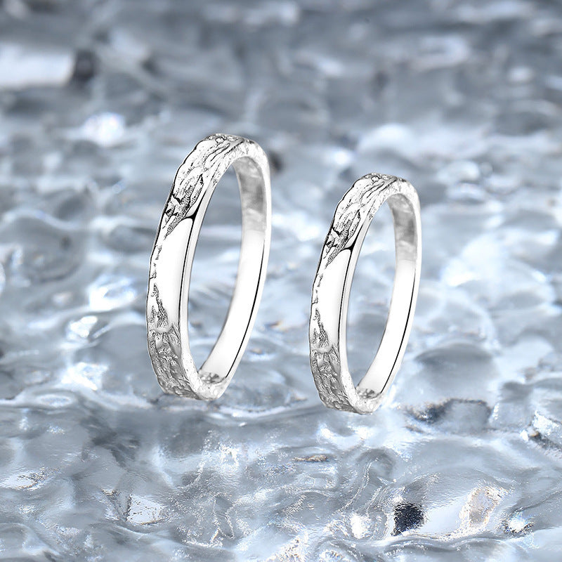 Like Junior High School Pair Design Closed Sterling Self-discipline Can Ring