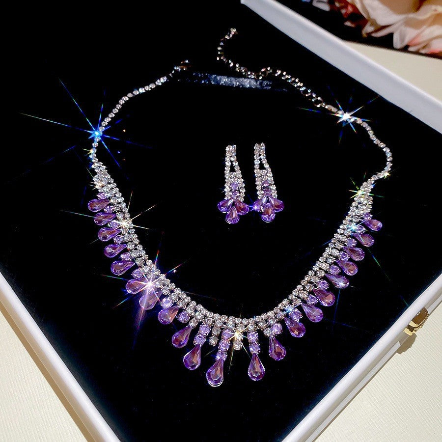 Women's Luxury Minority Clavicle Chain Palace Style Jewelry Set