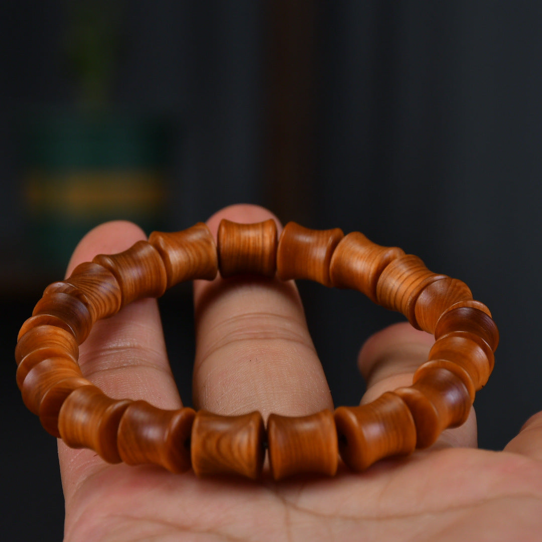 Women's & Men's Arborvitae Black Oil High-density Mature Material Bracelet