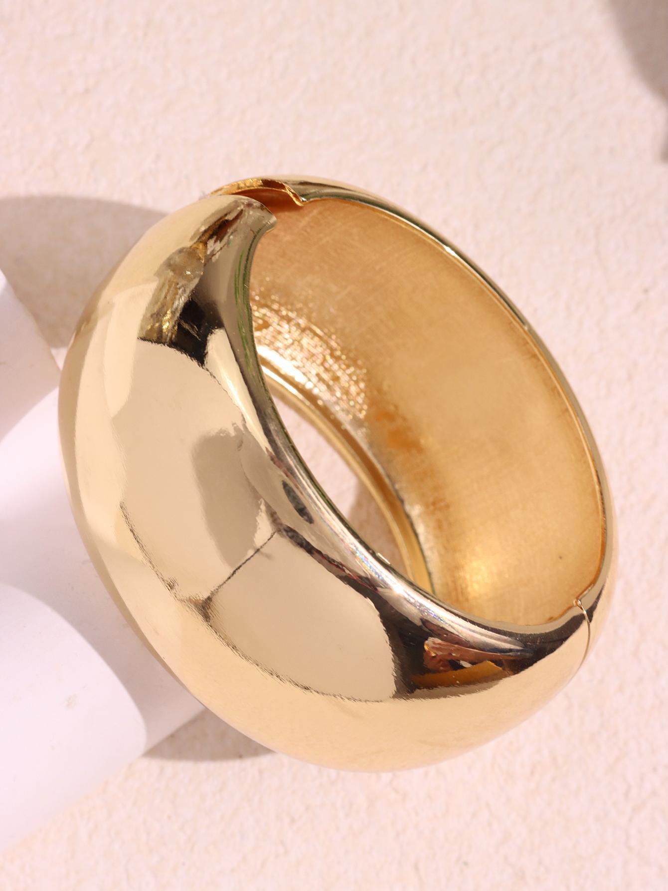 Geometric Plaid Striped Resin Blooming Coffee Color Round Bracelets