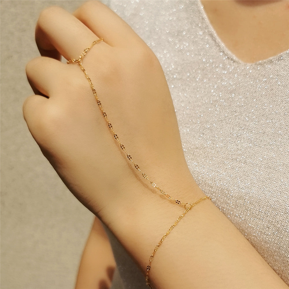 Stainless Steel Ingot Chain Spin Niche Bracelet