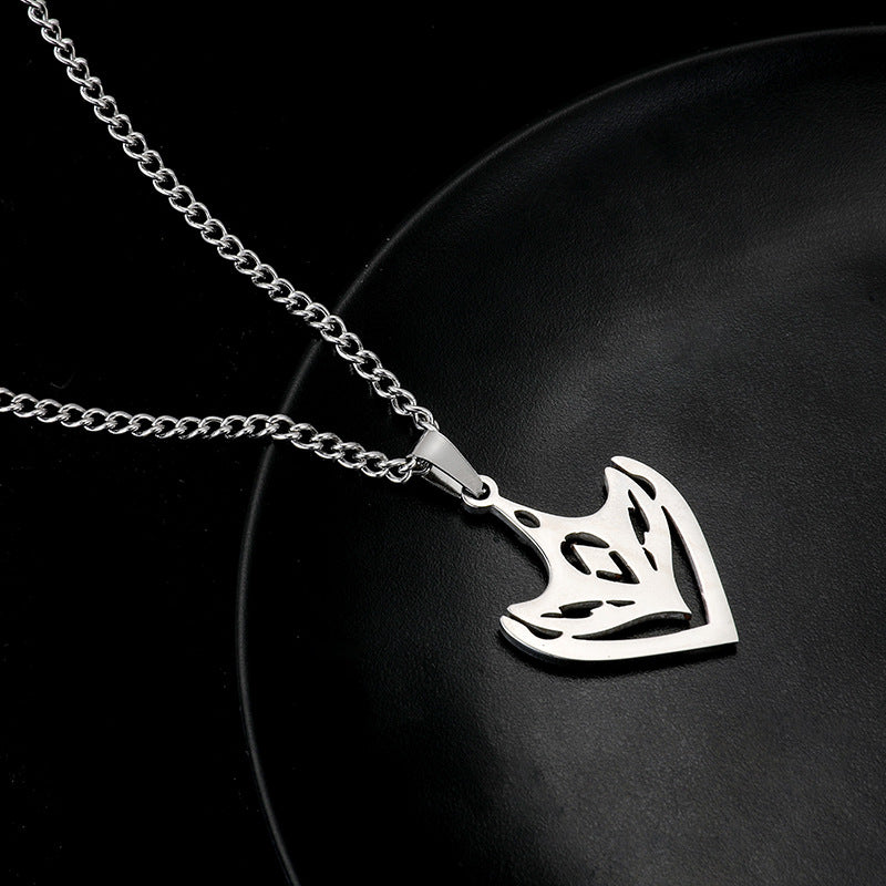 Women's & Men's Fashion Mask Titanium Steel Two-dimensional Original God Surrounding The Pendants