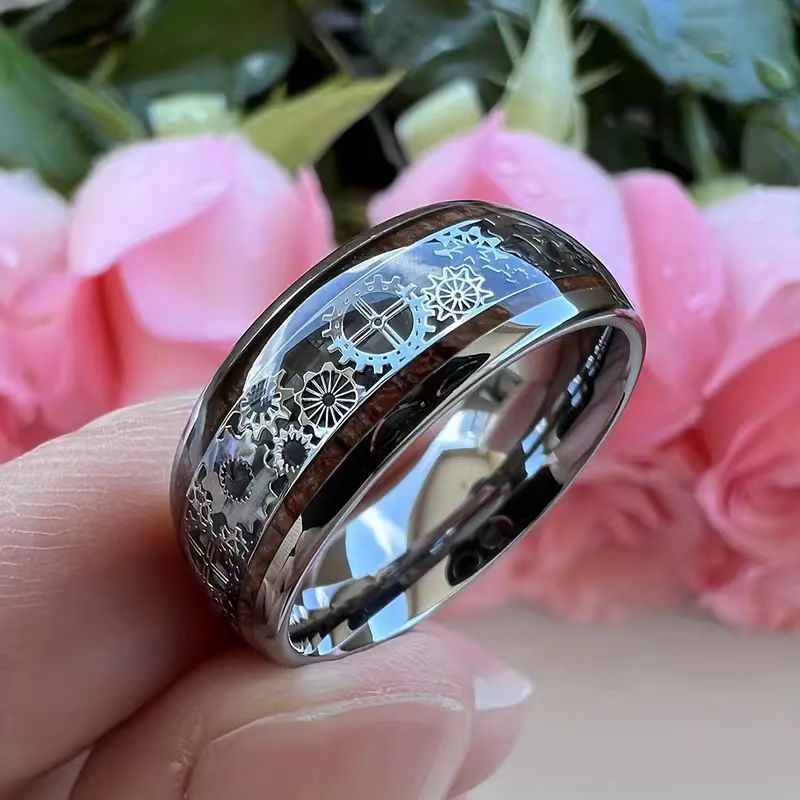 Chang Sell Fashion Creative Wide Gear Ring