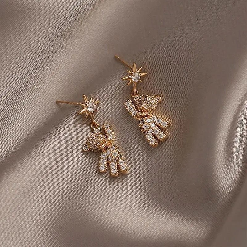Women's Exquisite Full-jeweled Cute Sweet Bear Graceful Rings