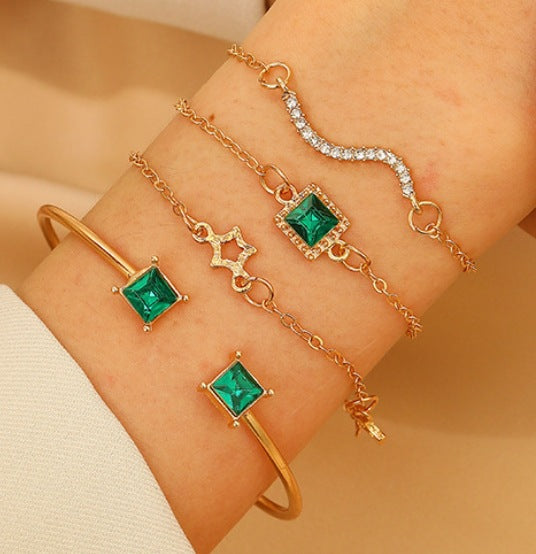 Trendy Alloy Combination Punk Hip Hop Bracelets
