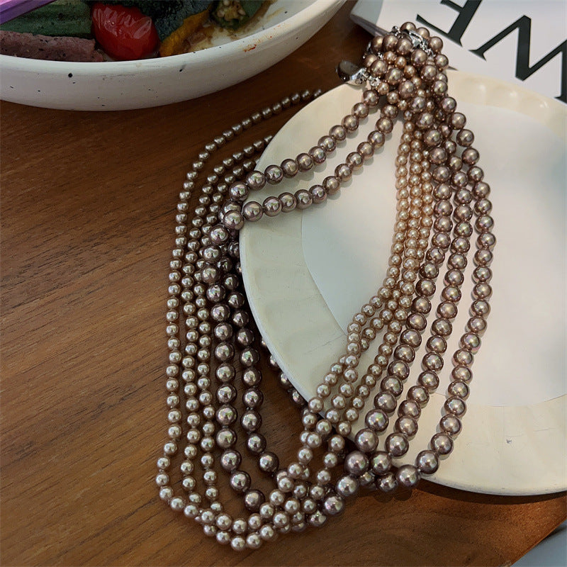 Women's Natural Freshwater Pearl Light Luxury Minority Necklaces