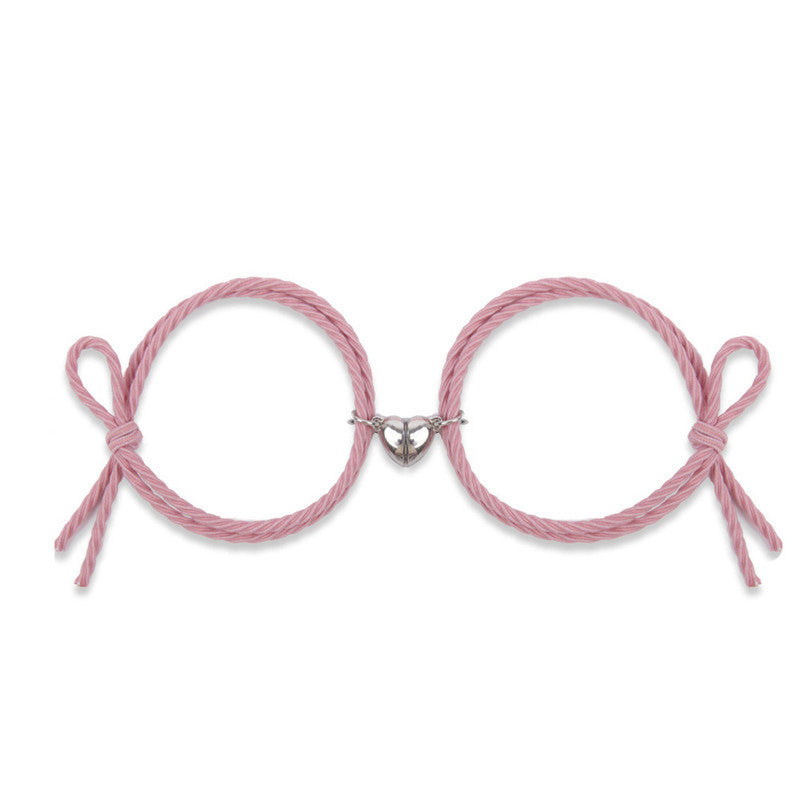 Magnet Rubber Band Girlfriends Friendship Couple Bracelet