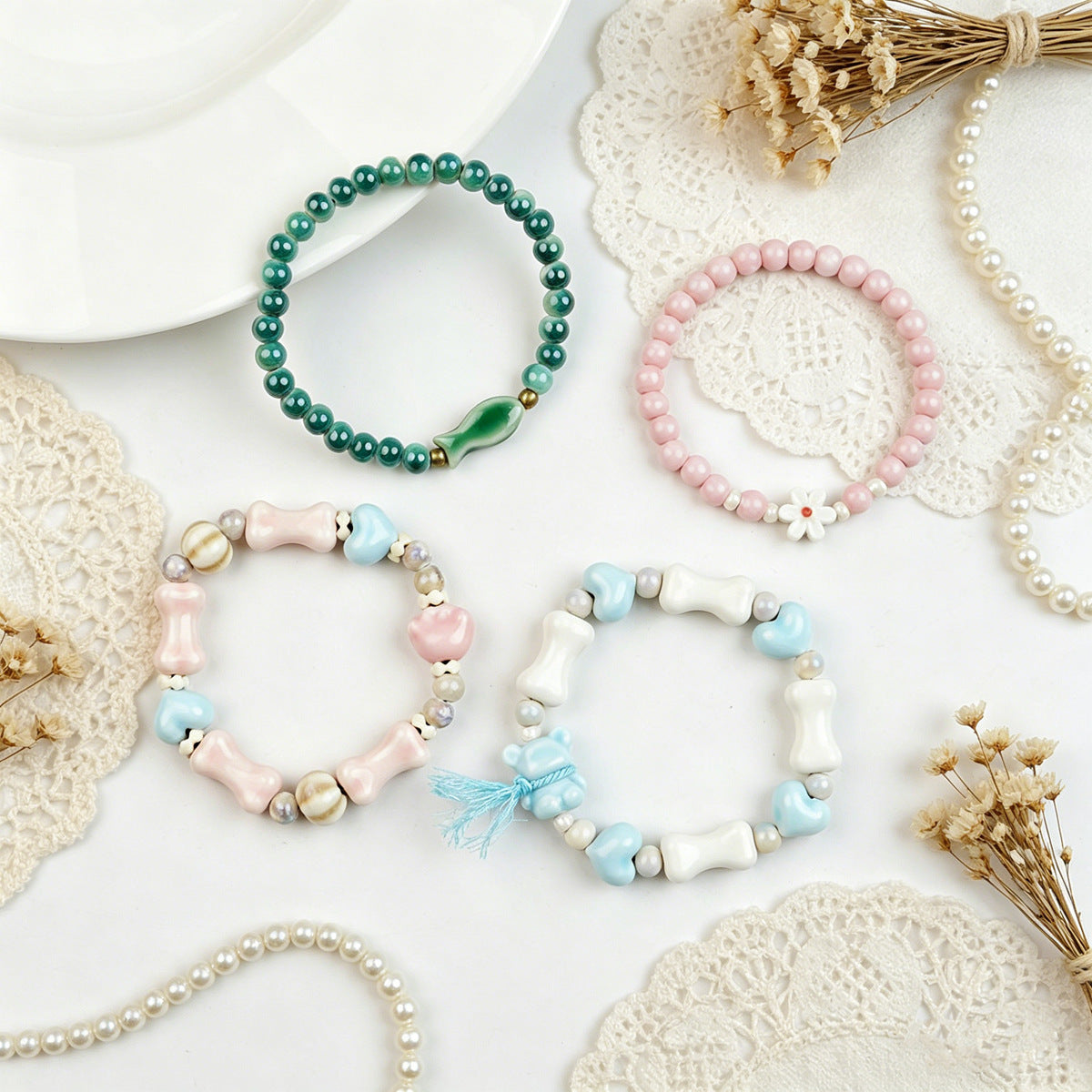 Ceramic National Style Artistic Chinese Design Bracelet