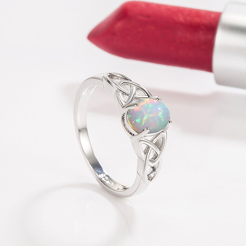 Women's Opal Light Luxury High-grade Gem Simple Rings