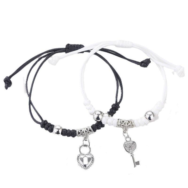 Cartoon Good-looking Woven Korean Style Fresh Carrying Strap Female Creative Bracelet