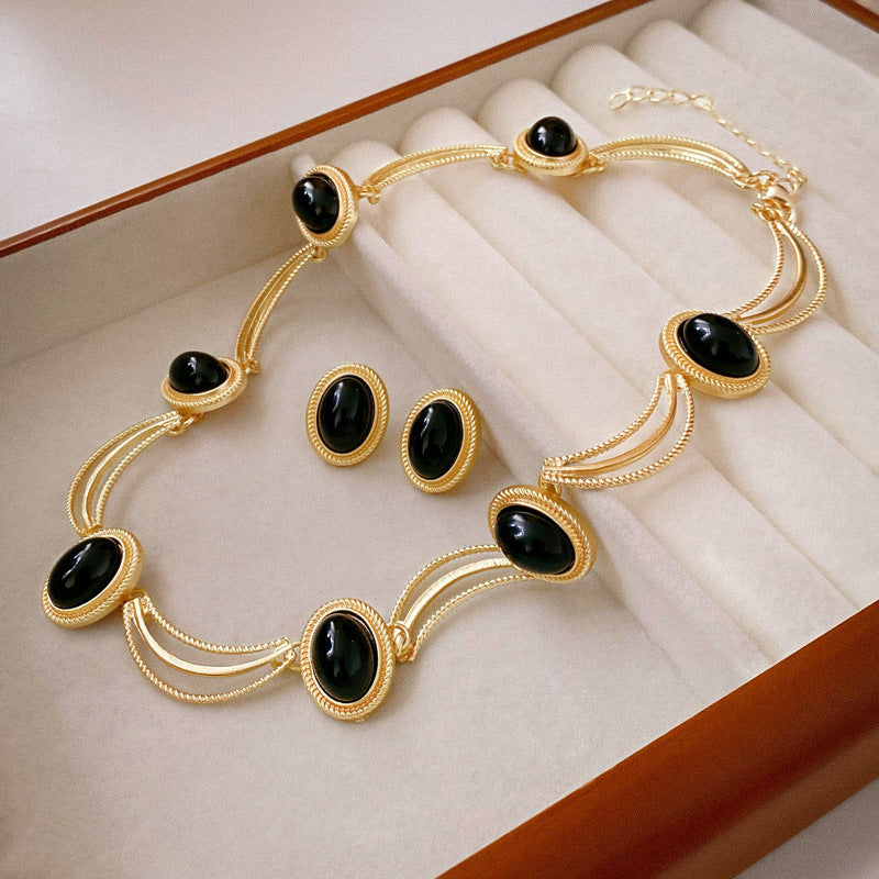 Women's Minority Oval Geometric Sier Fashionable Simple Court Rings