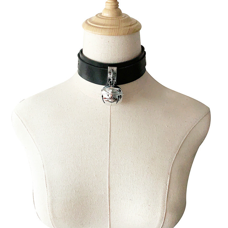 Widened Bell Hand Holding Rope Gothic Clavicle Chain Neck Necklaces