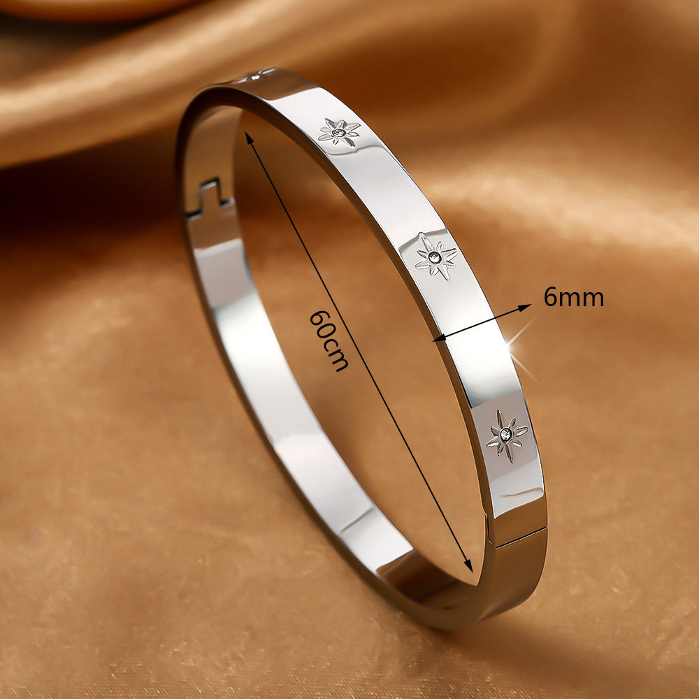 Titanium Steel Stainless Real Gold Furnace Bracelets