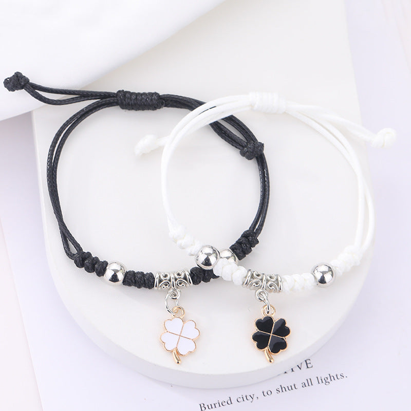 Cartoon Good-looking Woven Korean Style Fresh Carrying Strap Female Creative Bracelet