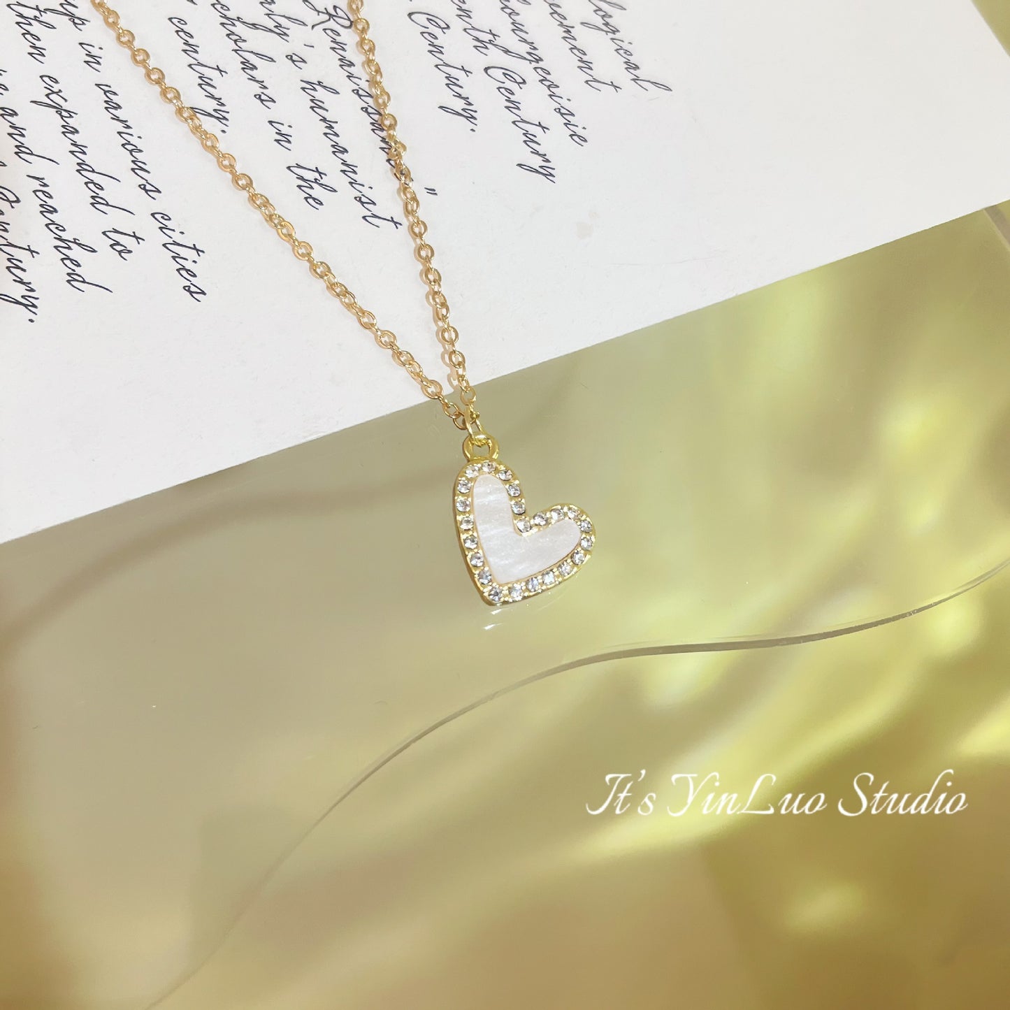 Women's Fritillary Golden Butterfly Niche Style Clavicle Pendants